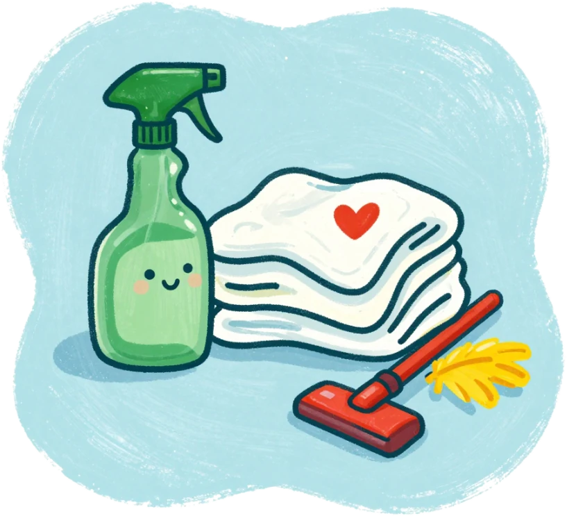 Illustration for Home help & cleaning