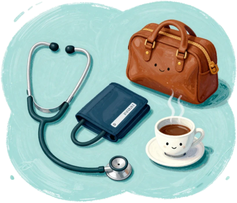Illustration for Nursing care at home